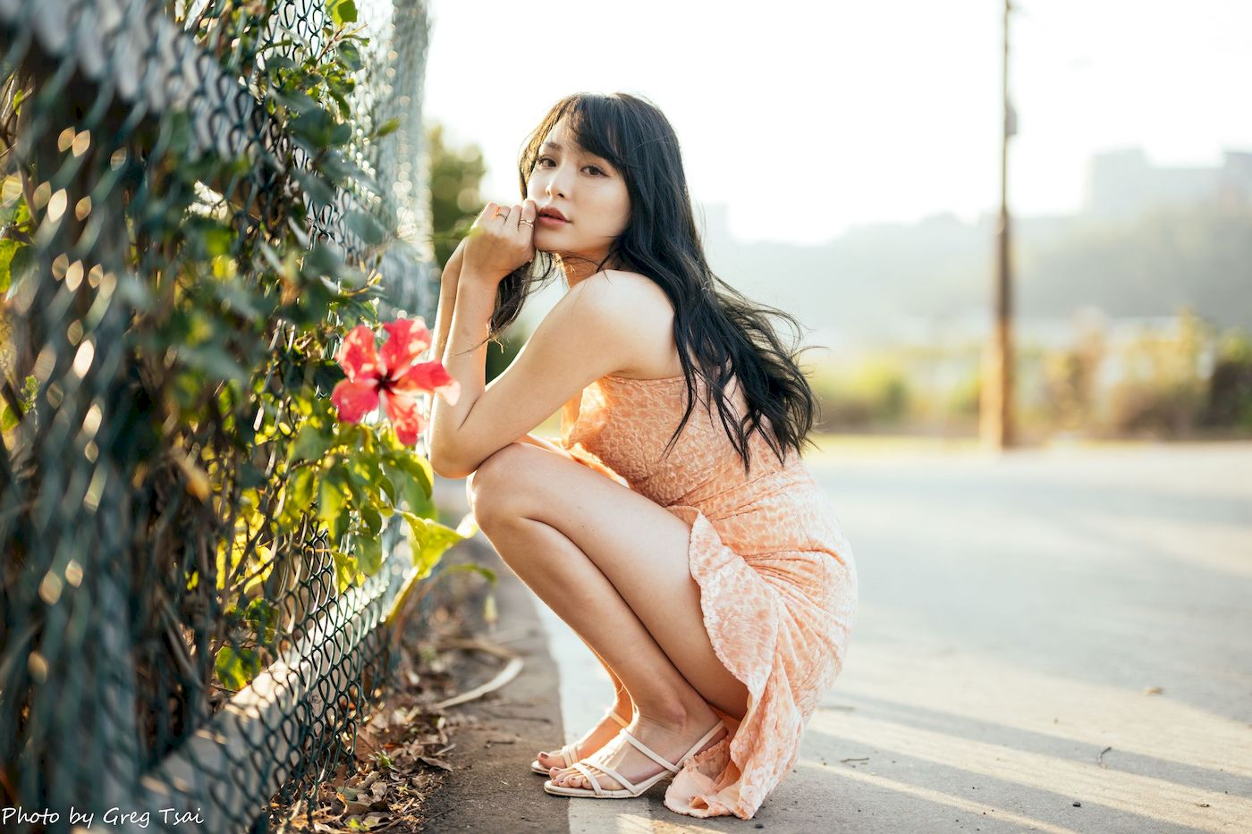 Ashley暖色连衣裙阳光系列写真