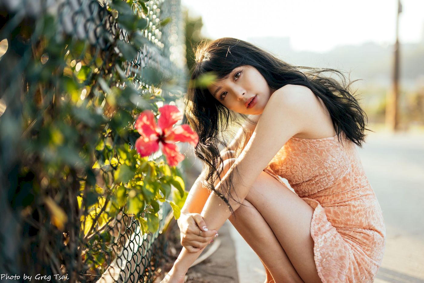 Ashley暖色连衣裙阳光系列写真