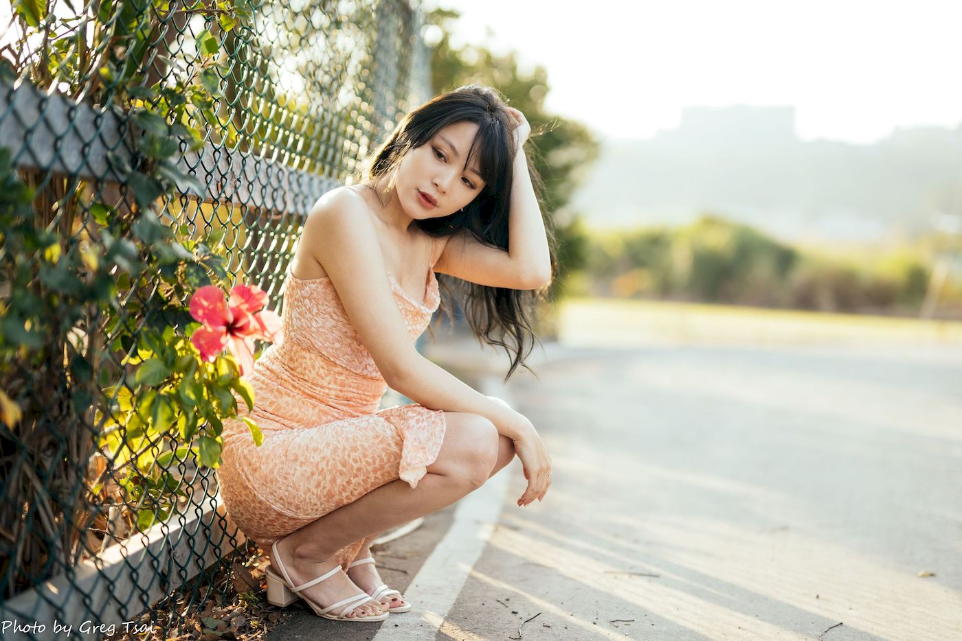 Ashley暖色连衣裙阳光系列写真