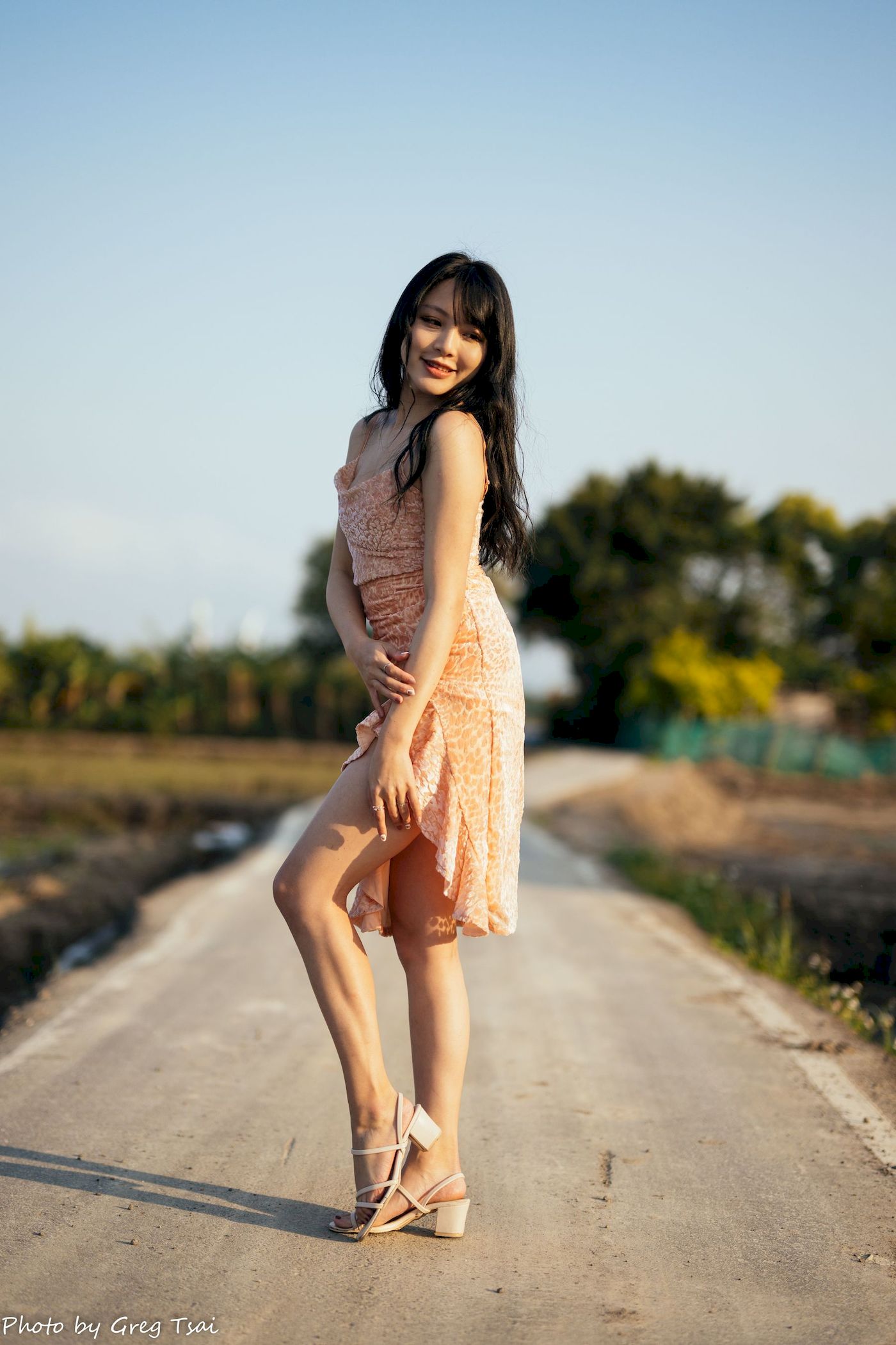 Ashley暖色连衣裙阳光系列写真