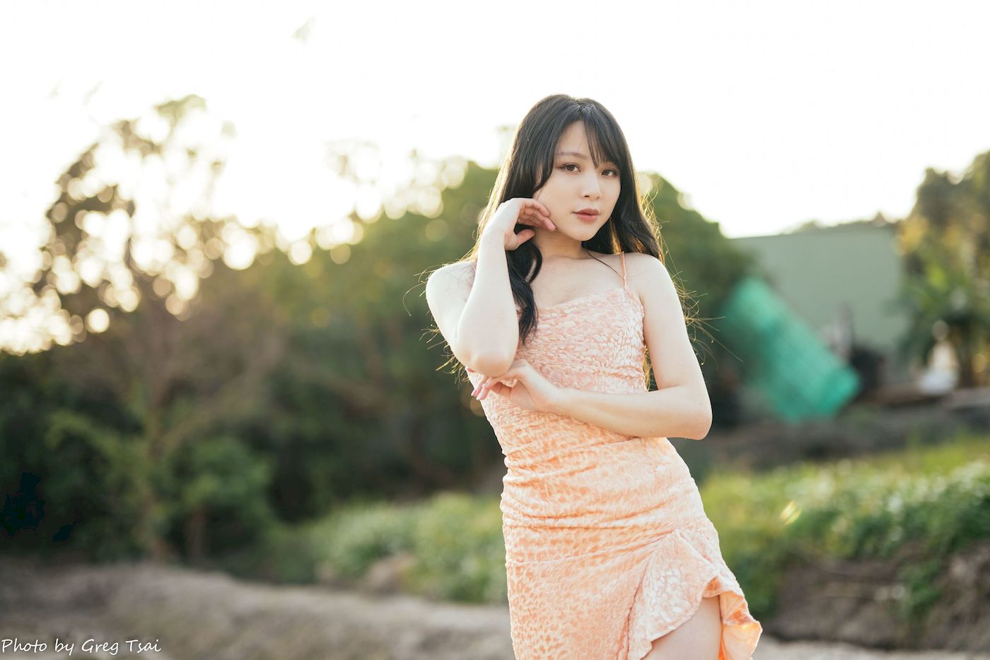 Ashley暖色连衣裙阳光系列写真