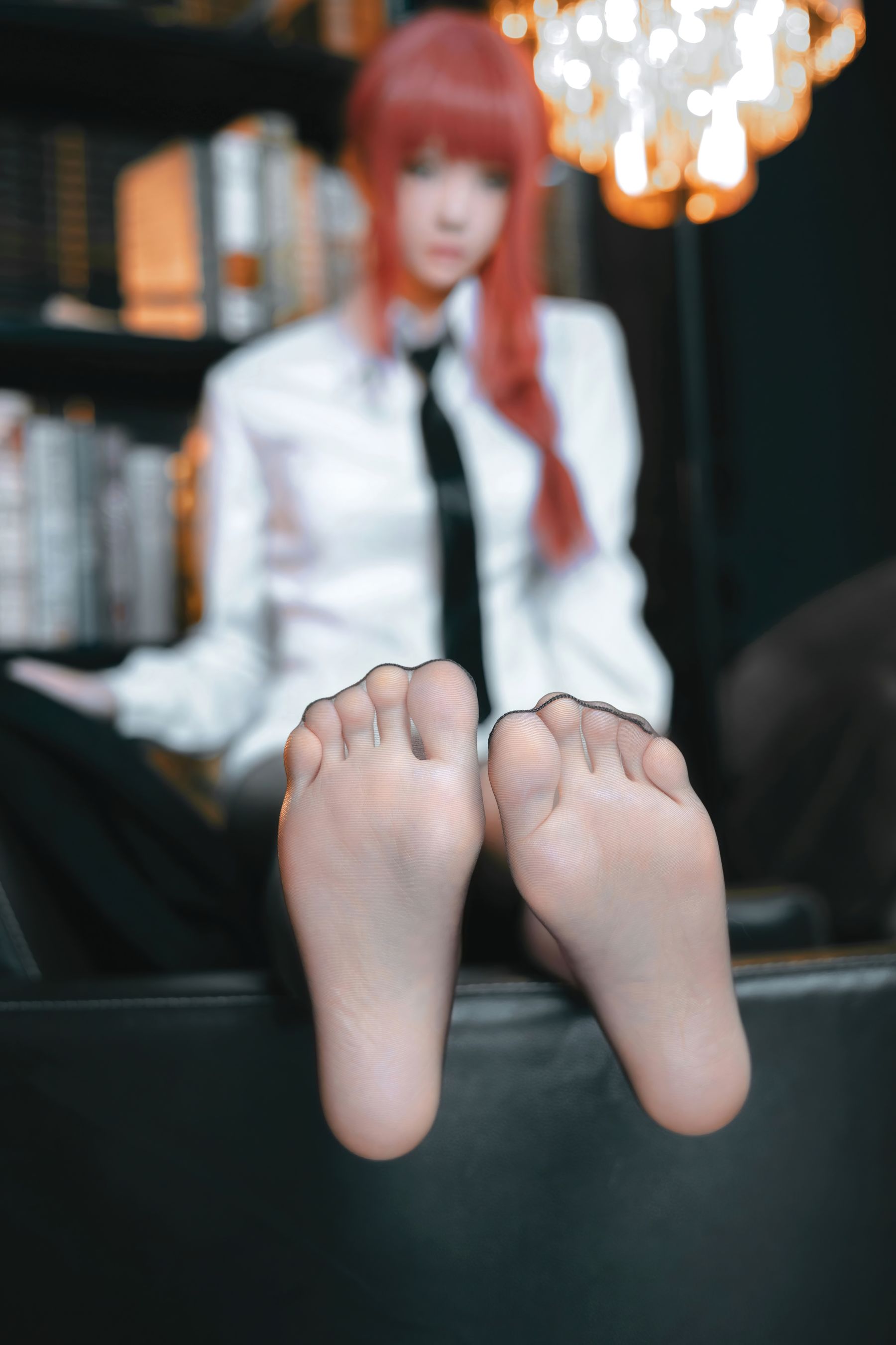 桜桃喵职场OL装扮COS玛奇玛