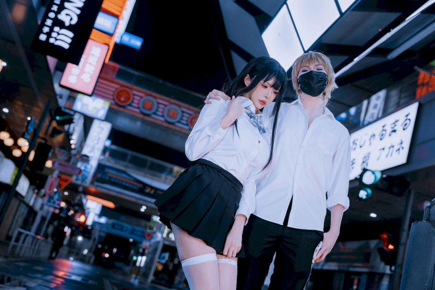 夏小秋秋秋白丝学妹制服户外性感写真