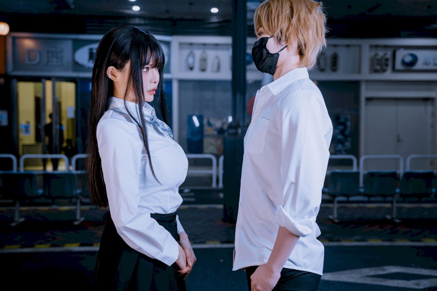 夏小秋秋秋白丝学妹制服户外性感写真