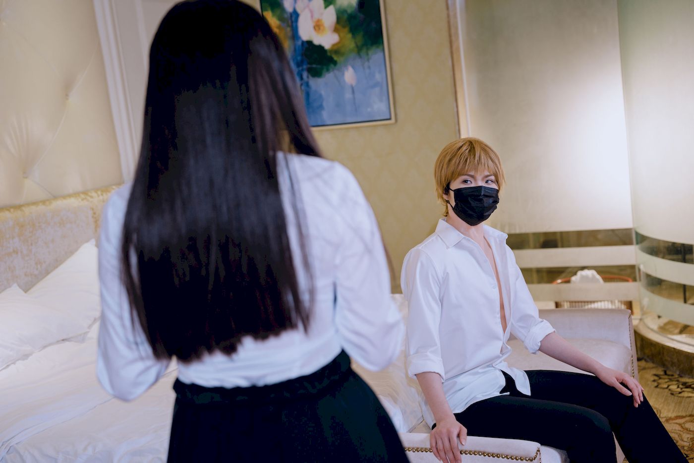 夏小秋秋秋白丝学妹制服户外性感写真