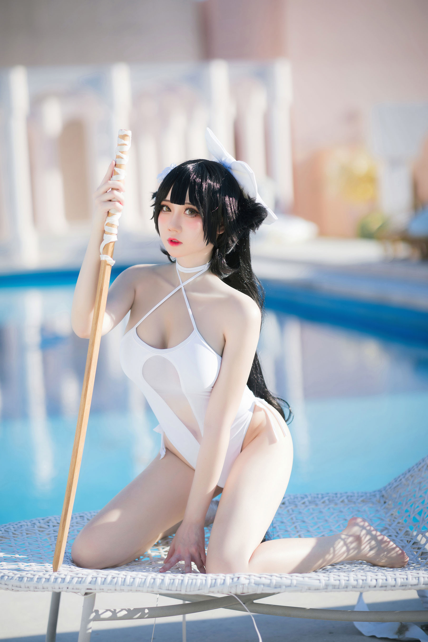 焖焖碳傲人身材泳装COS碧蓝航线高雄