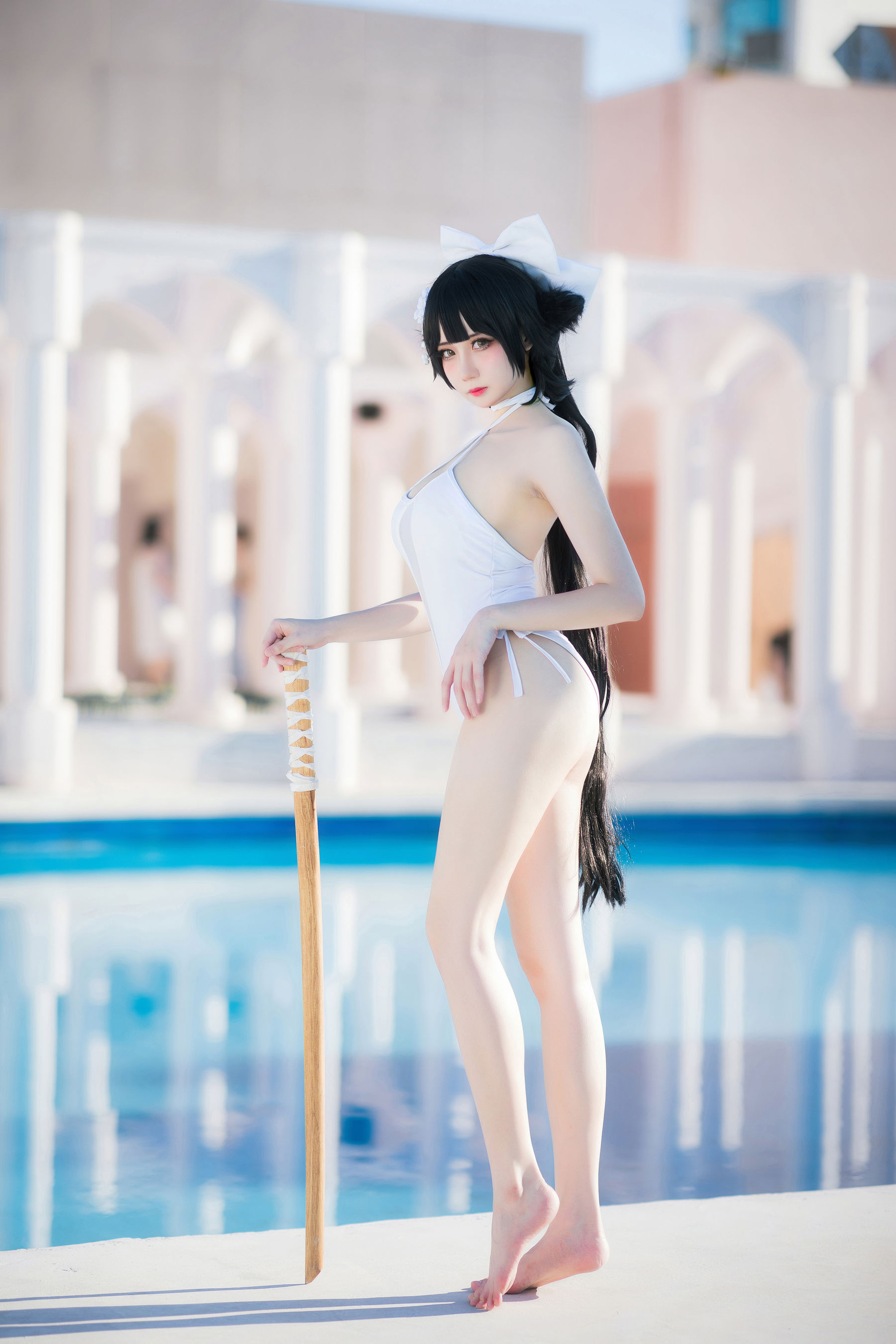 焖焖碳傲人身材泳装COS碧蓝航线高雄