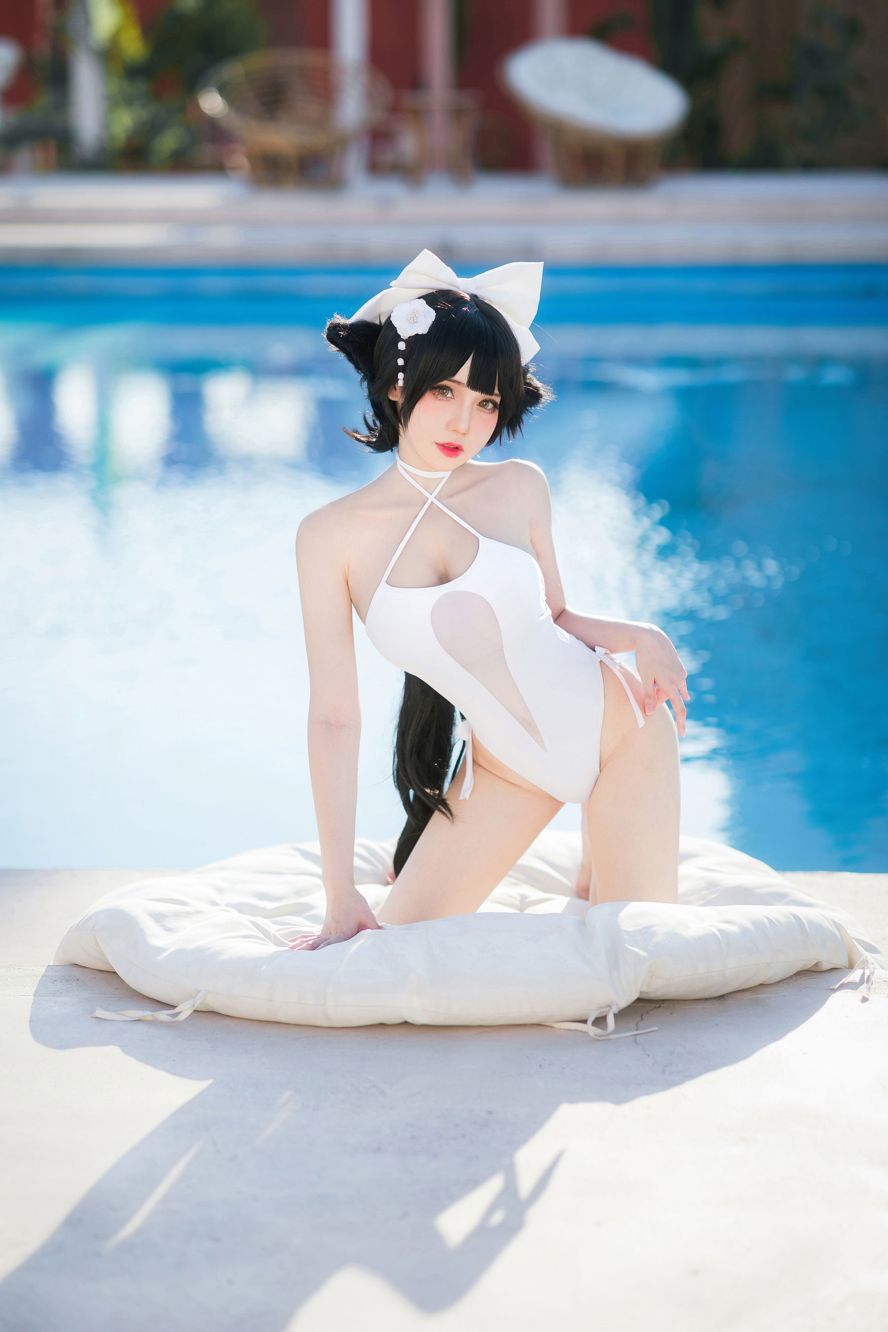 焖焖碳傲人身材泳装COS碧蓝航线高雄