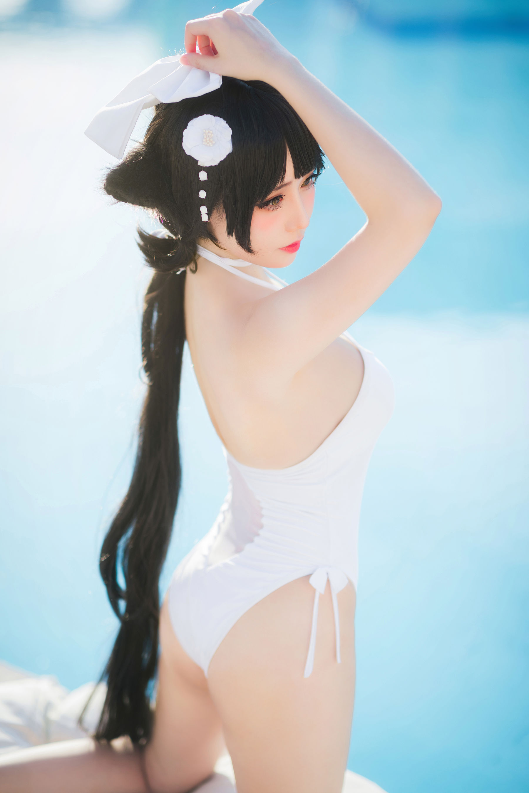 焖焖碳傲人身材泳装COS碧蓝航线高雄